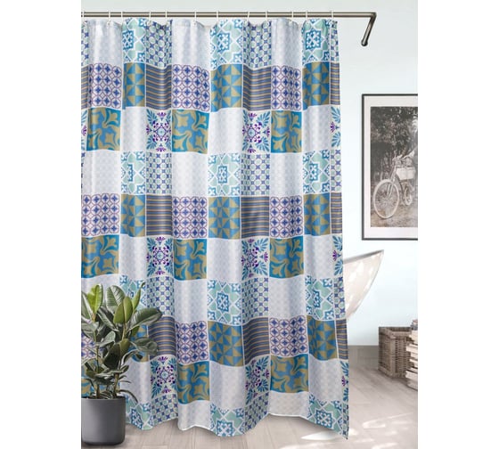 Изображение товара Штора для ванной Bath Plus Provence Прованс 180x200 ch15068W