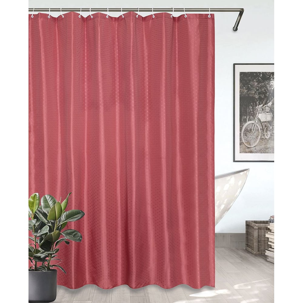 Изображение товара Штора для ванной Bath Plus бордо 180x200 Burgundy SK-06W водоотталкивающая