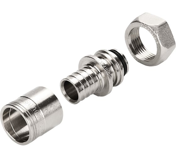 Изображение товара Резьбозажимное соединение SANEXT Stabil аксиальное 16x2.6 - G 3/4 Евроконус, c гильзой в комплекте 4935-S