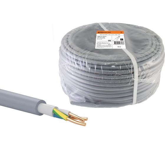Изображение товара Кабель TDM ELECTRIC NYM-J 3х1,5-0,66 50м SQ0121-0015