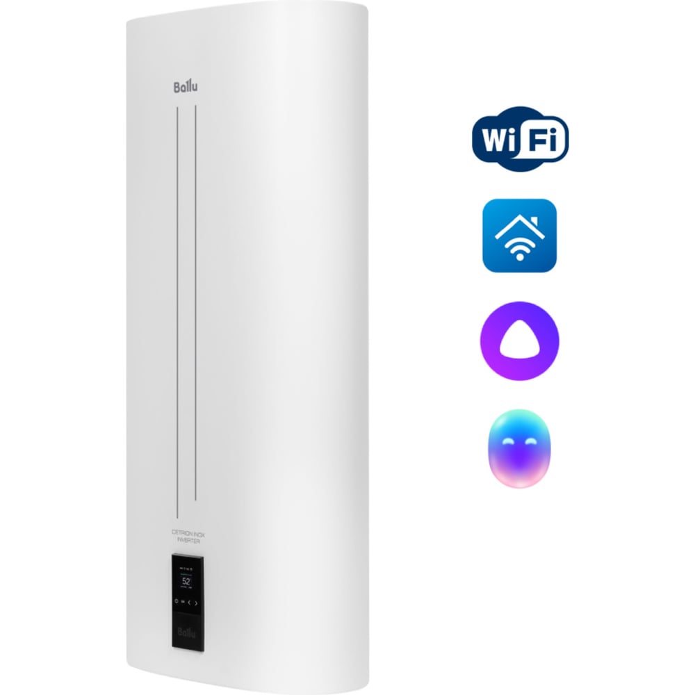 Изображение товара Водонагреватель Ballu BWH/S 50 Cetrion Inox Inverter с Wi-Fi управление