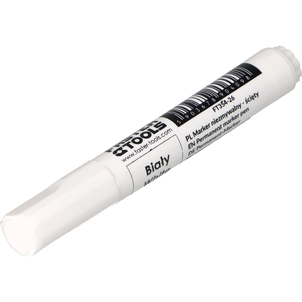 Изображение товара Маркер-краска белый клиновидный FASTER TOOLS FT354-26