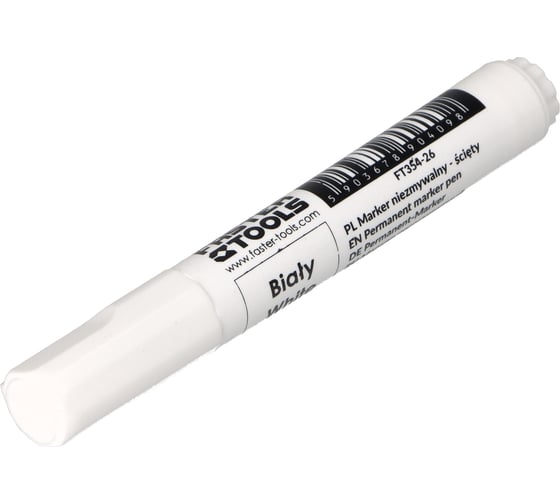 Изображение товара Маркер-краска белый клиновидный FASTER TOOLS FT354-26