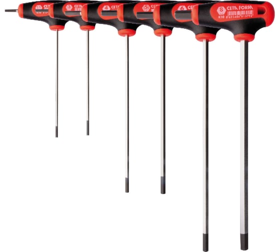 Изображение товара Набор Т-образных Hex ключей Ceta Form 6 предметов K99-10-06