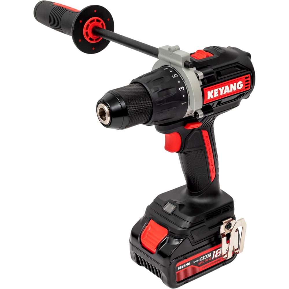 Изображение товара Аккумуляторная дрель-шуруповерт KEYANG DD20BLH-100E комплект 2 аккумулятора