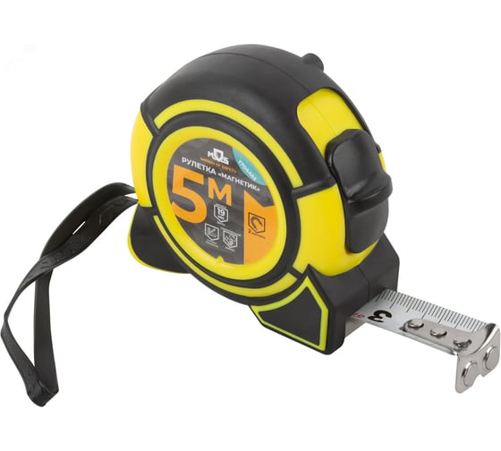 Изображение товара Рулетка MOS Магнетик 5 м x 19 мм 17044М