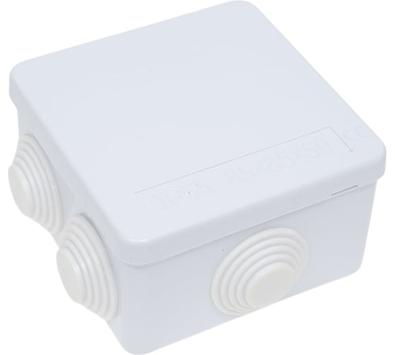 Изображение товара Разветвительная коробка STEKKER EBX30-01-65, 7 мембранных вводов, IP65, светло-серая 39553