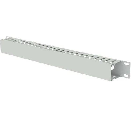 Изображение товара Кабельный организатор Filum 19, 1U, горизонтальный, металлический, с крышкой, серый FL-CMC-1U-GY