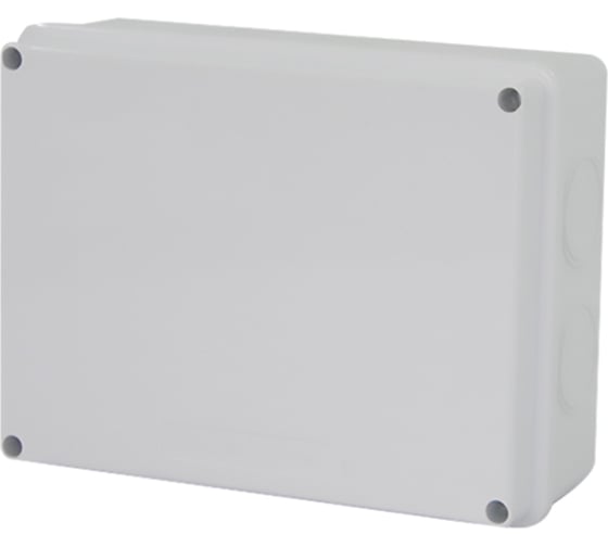 Изображение товара Разветвительная коробка STEKKER EBX31-03-65, 10 выбивных отверстий, IP65, светло-серая 39559