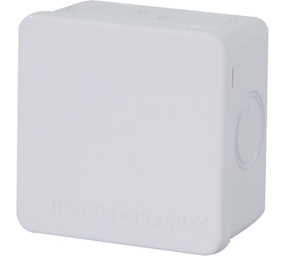 Изображение товара Разветвительная коробка STEKKER EBX31-01-65, 7 выбивных отверстий, IP65, светло-серая 39557