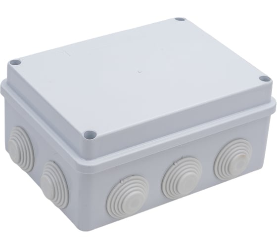 Изображение товара Разветвительная коробка STEKKER EBX30-03-65, 10 мембранных вводов, IP65, светло-серая 39555