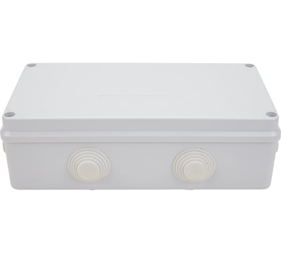 Изображение товара Разветвительная коробка STEKKER EBX30-04-65, 8 мембранных вводов, IP65, светло-серая 39556