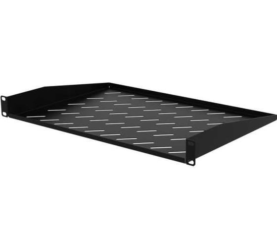Изображение товара Полка консольная Filum 19, 1U, перфорированная, глубина 315 мм, черная FL-RSHС-1U-315-BK