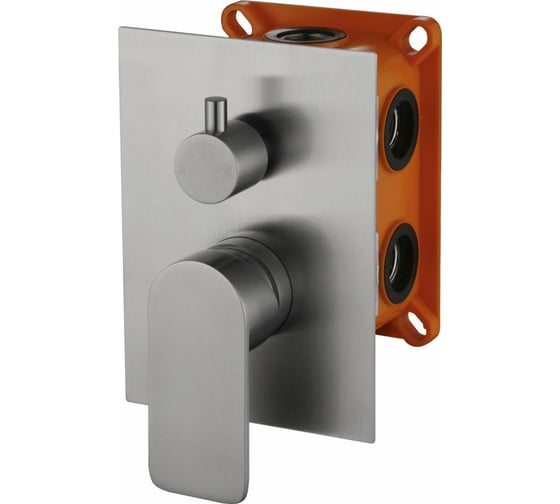 Изображение товара Встраиваемый смеситель для душа с переключателем BELBAGNO NOVA нержавеющая сталь NOV-SDMC-IN