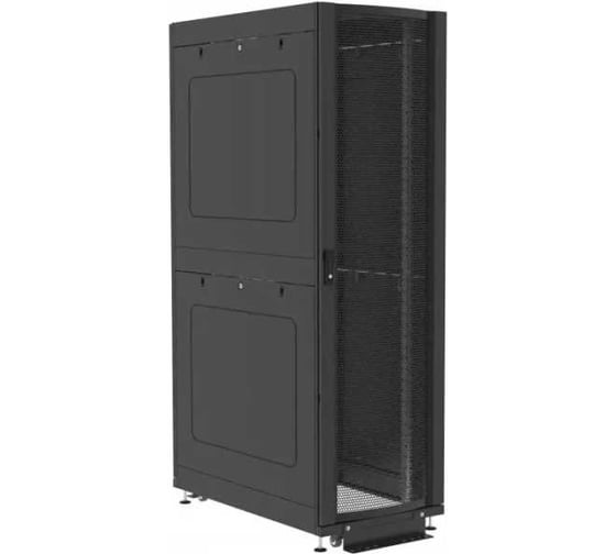 Изображение товара Шкаф напольный Filum 19'', 42U DATA CENTRE (ШxГxВ) 600x1070x1227 мм, двери: перфорированная/распашная перфорированная, цвет черный RAL9005 FL-DC-426107P2P2M-BK