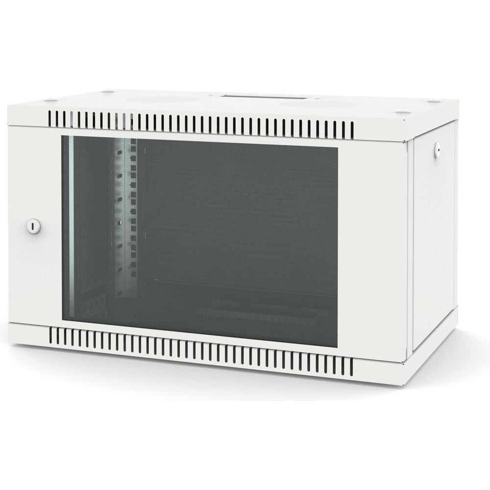 Изображение товара Шкаф настенный Filum 19, 6U Wall Box (ШxГxВ) 600x350x356 мм, дверь стеклянная, цвет серый RAL7035 FL-WB-0663GM-GY