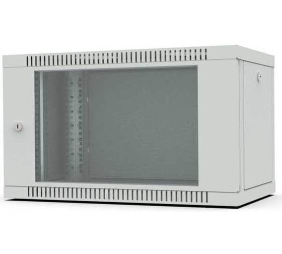 Изображение товара Шкаф настенный Filum 19, 6U Wall Box (ШxГxВ) 600x600x356 мм, дверь стеклянная, цвет серый RAL7035 FL-WB-0666GM-GY