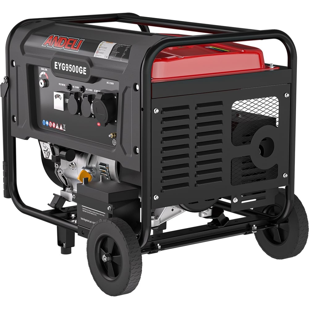 Изображение товара Мобильный бензиновый генератор ANDELI EYG-9500GE 8,5 кВт, 220 В, IP23