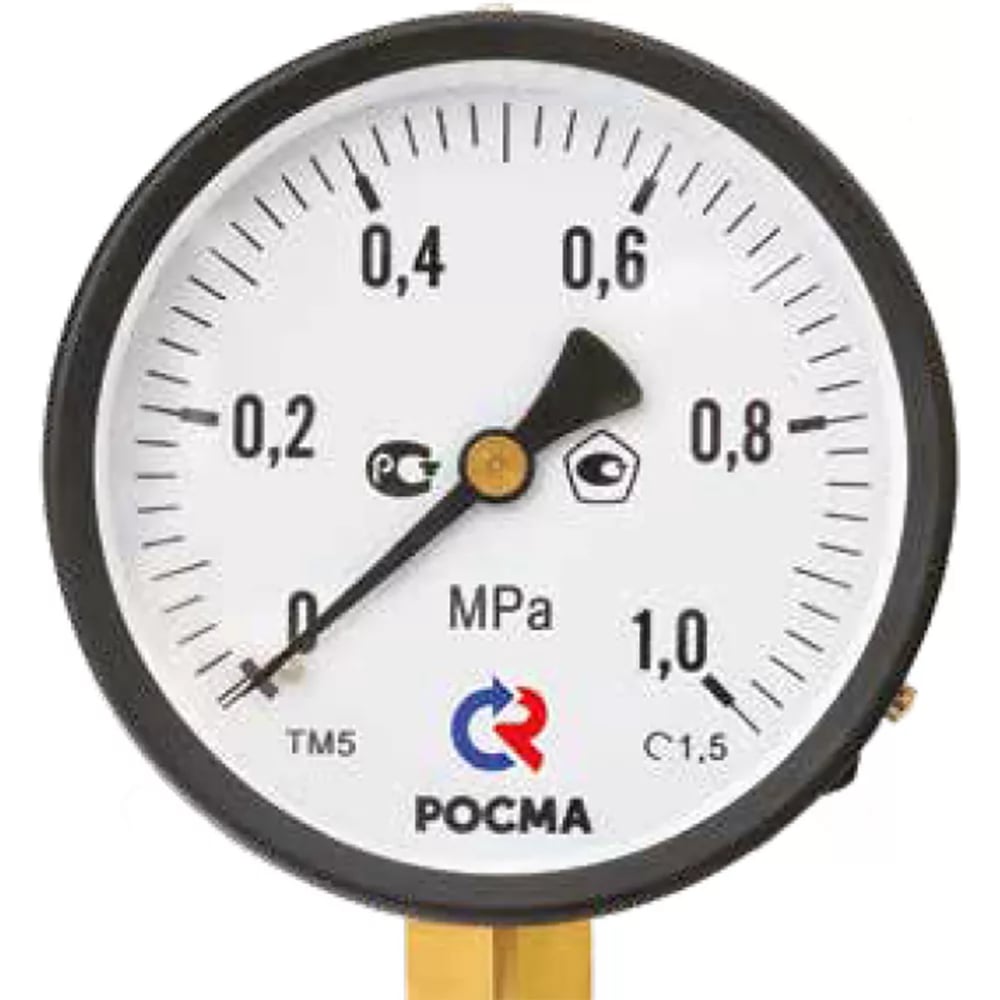 Изображение товара Манометр РОСМА ТМ-310Р.00 0-2.5МПа G1/4 аналоговый профессиональный