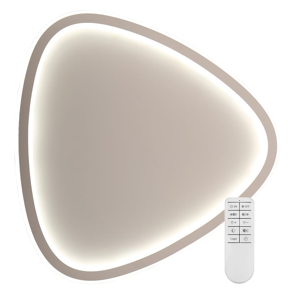 Управляемый накладной светодиодный светильник FERON управляемый светодиодный светильник estares flexion double 80w r 500 white white 220 ip44