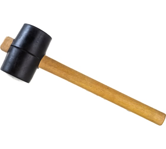 Изображение товара Киянка ULTIMA деревянная рукоятка, 450 г, черная резина, 121042