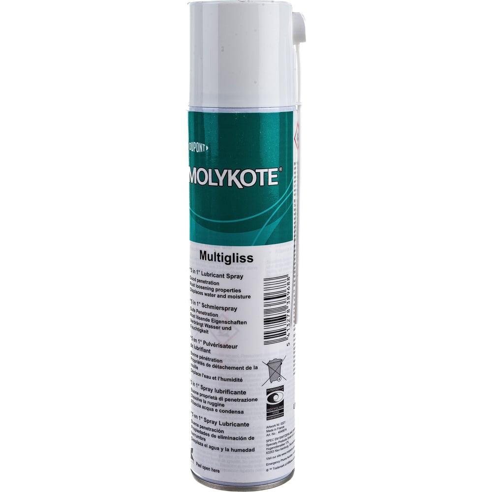 Изображение товара Универсальная смазка Molykote Multigliss Spray 400 мл аэрозоль