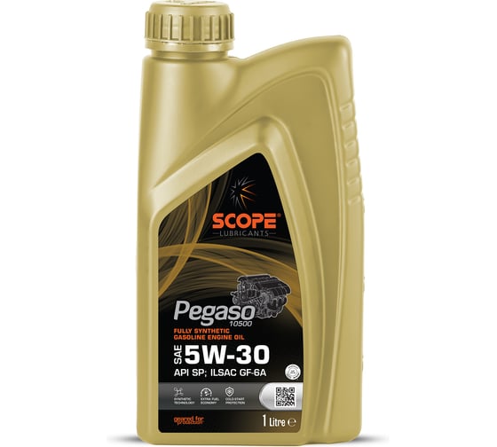 Изображение товара Синтетическое масло scope lubricants Pegaso 10500 Fully Synthetic GEO SAE 5W/40 API SP 6290362550310