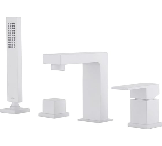 Изображение товара Смеситель на борт ванны ABBER Daheim белый матовый AF8213W