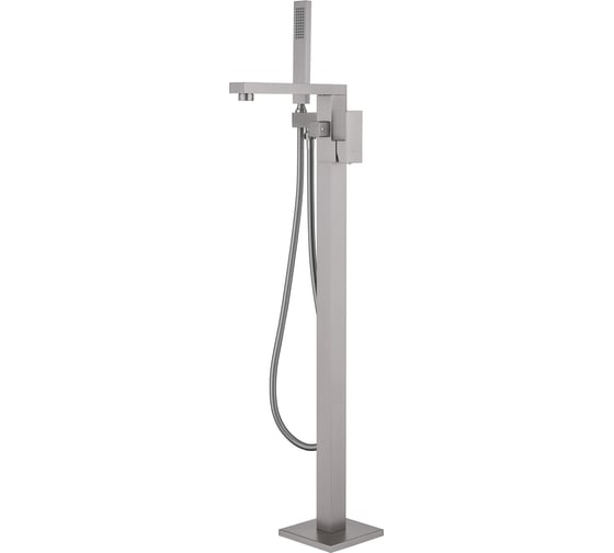 Изображение товара Смеситель напольный для ванны с душем ABBER Daheim сатин AF8215SP