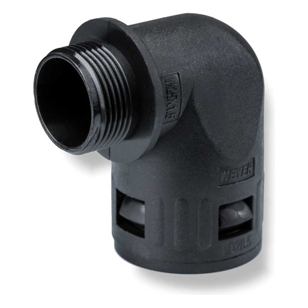 Изображение товара Муфта угловая для гофрированных труб Weyer WQW-P36B\/AD42.5, резьба PG36, IP68