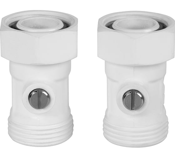 Изображение товара Набор нижнего подключения ROYAL THERMO прямой, раздельный 3/4x3/4ЕК (белый) НС-1559434