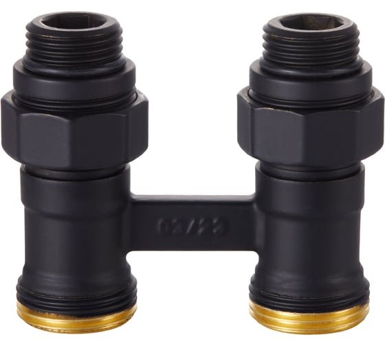 Изображение товара Узел нижнего подключения ROYAL THERMO прямой 1/2x3/4 EK (черный) НС-1559439