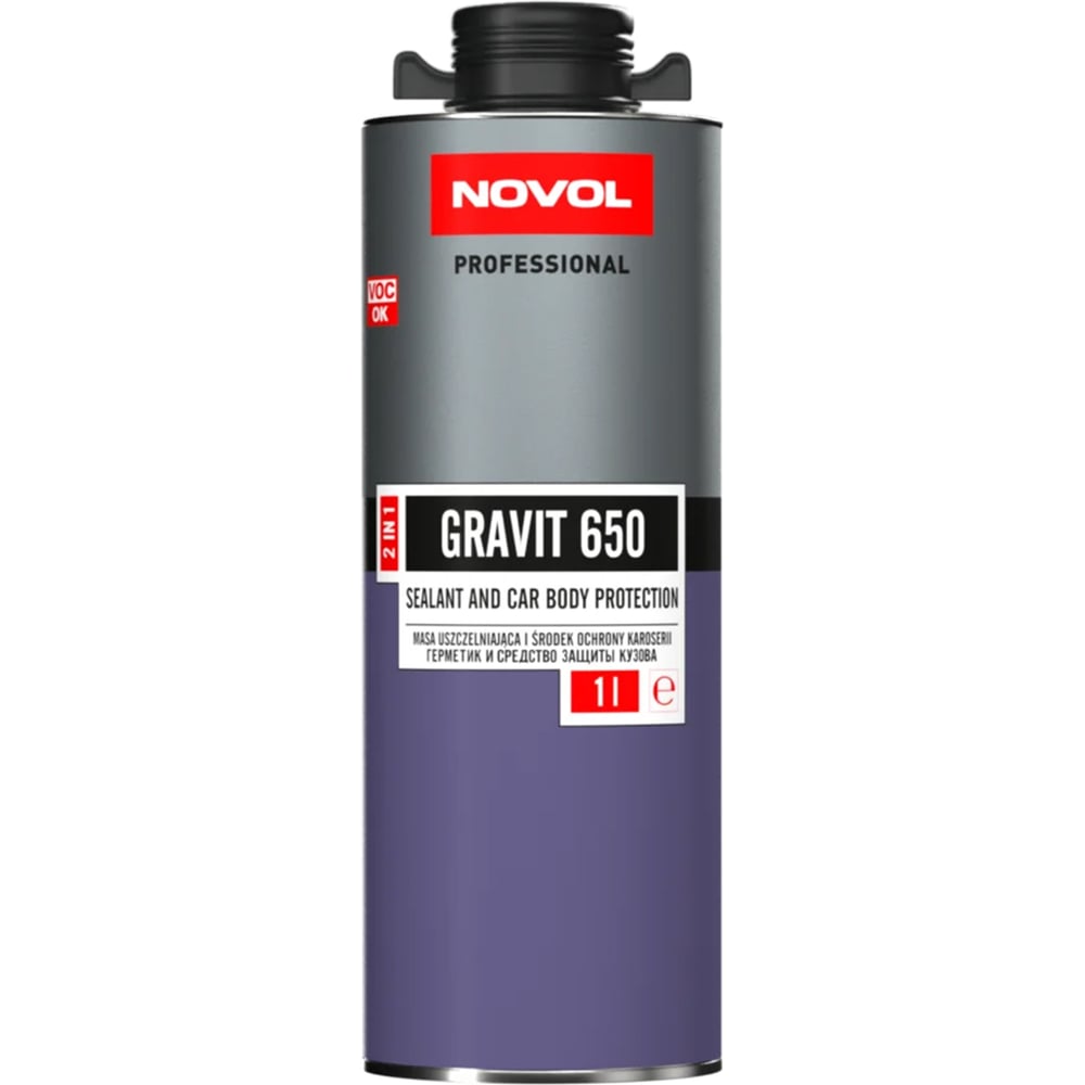 Изображение товара Антигравий NOVOL HS GRAVIT 650 1л черный для защиты кузова автомобиля