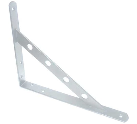 Изображение товара Уголок-кронштейн усиленный КУРС белый 300х225 мм 66107