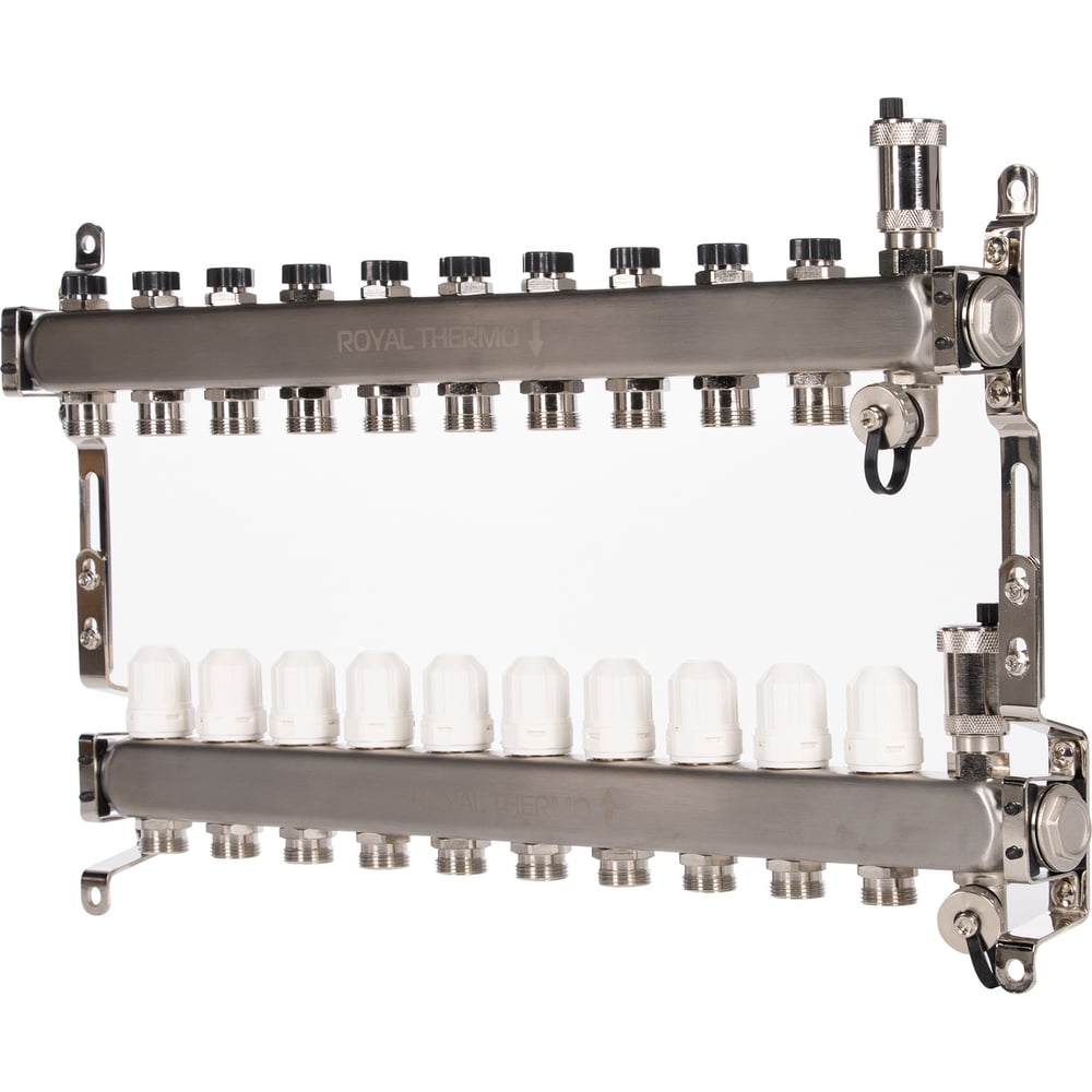 Изображение товара Коллектор ROYAL THERMO Нержавеющая сталь НС-1665634 2 контура