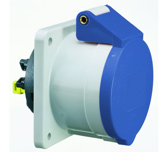 Изображение товара Встраиваемая розетка Bals 32A, 3р, 6h, 400V, IP44, QС 75х75 1 шт. 13703-b