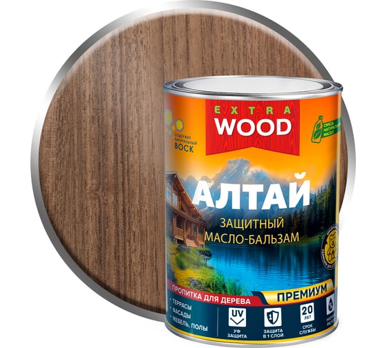 Изображение товара Масло-бальзам универсальный деревозащитный Farbitex АЛТАЙ База А Марал (0.75 л) 4300016506