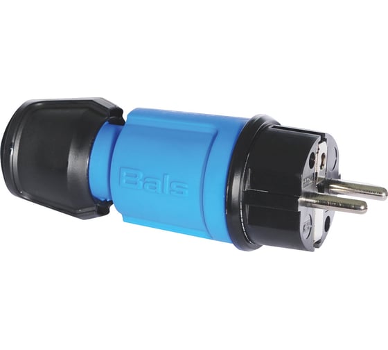 Изображение товара Вилка Bals Schuko 16A 3p 250V IP44 синий MULTI-GRIP 1 шт. 7370-b