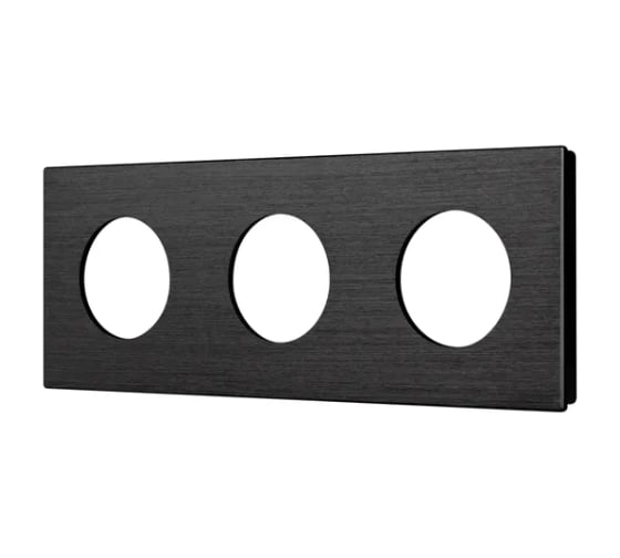 Изображение товара Рамка Arlight FRM-PRESTO-ALR-3-BK алюминиевая, 1шт 043872