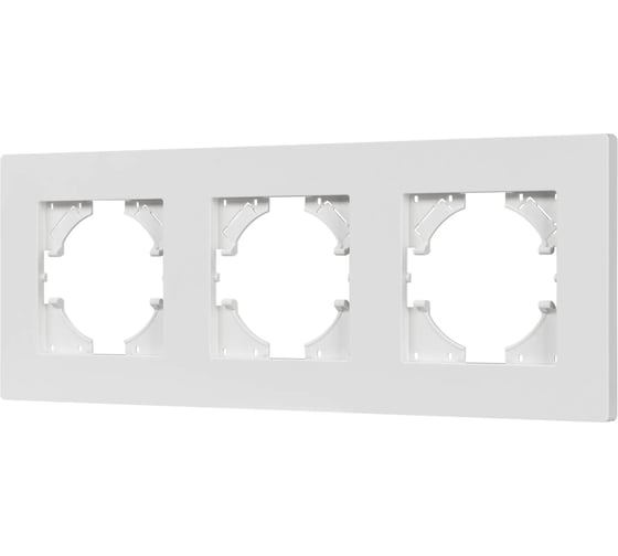 Изображение товара Рамка Arlight FRM-PERIO-PL-3-WH пластиковая, 1шт 049754