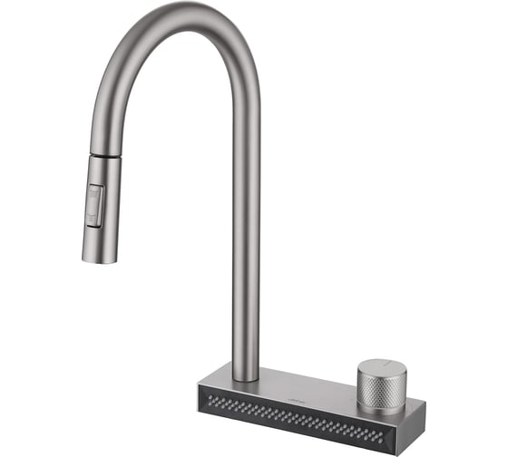 Изображение товара Смеситель ABBER Wasser Kreis для кухни с выдвижной лейкой, сатин AF8114SP