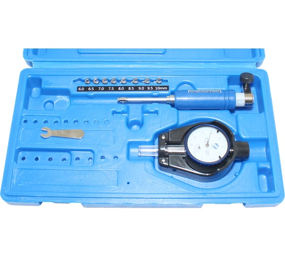 Изображение товара Нутромер индикаторный CNIC 6-10мм НИ-10, глуб.изм. 400мм 0,01 9 вставок 331-10 75198