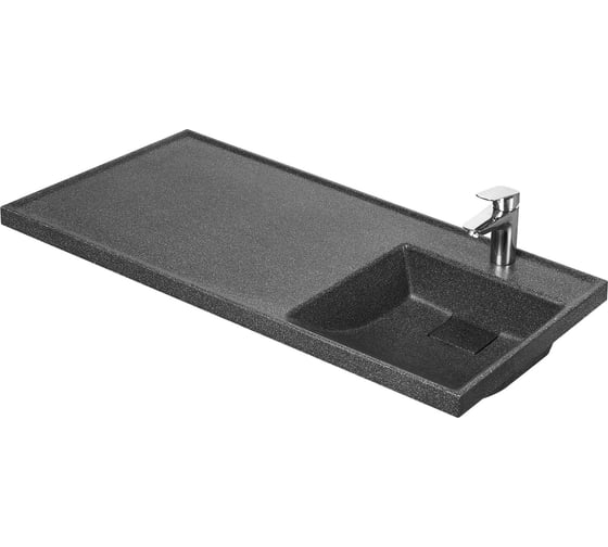 Изображение товара Раковина AQUATON Лондри 1200 графит, правая 1A72243KLH21R
