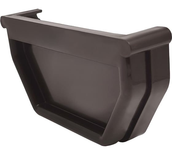 Изображение товара Заглушка желоба универсальная IMPLAST 110 мм, U110/67, L/R, коричневая, 3 шт. UEB-3