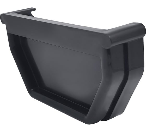 Изображение товара Заглушка желоба универсальная IMPLAST 110 мм, U110/67, L/R, серая, 3 шт. UEG-3