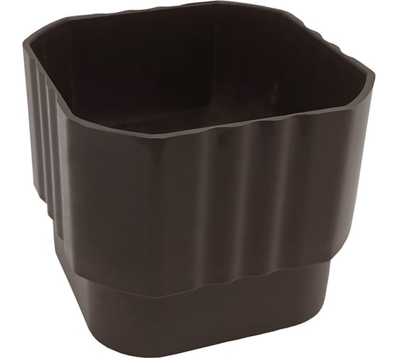 Изображение товара Муфта водосточной трубы IMPLAST 67 мм U110/67, коричневая, 3 шт. TSB-3