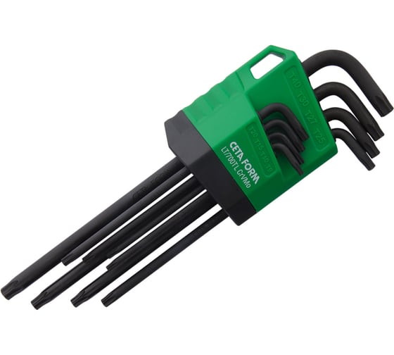 Изображение товара Набор Г-образных удлиненных Torx ключей с отверстием CETA FORM 8 предметов, LT/700TL