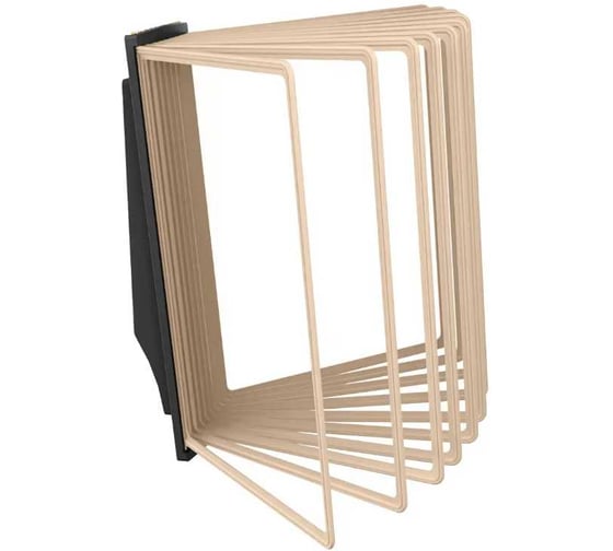 Изображение товара Демосистема настенная перекидная VRT АККОРД с черным основанием, 10 рамок А4, бежевого цвета 04130.09