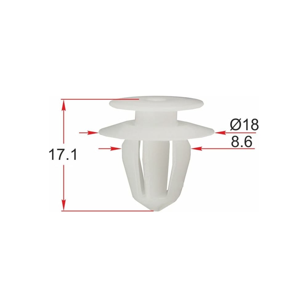 Клипса 10 шт AVERS 91560S04003-10