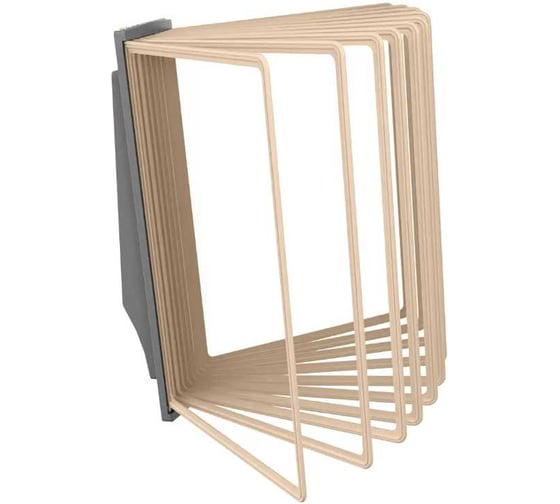 Изображение товара Демосистема перекидная настенная VRT АККОРД с серым основанием и бежевыми демопанелями,, 10 шт А4 04129.09